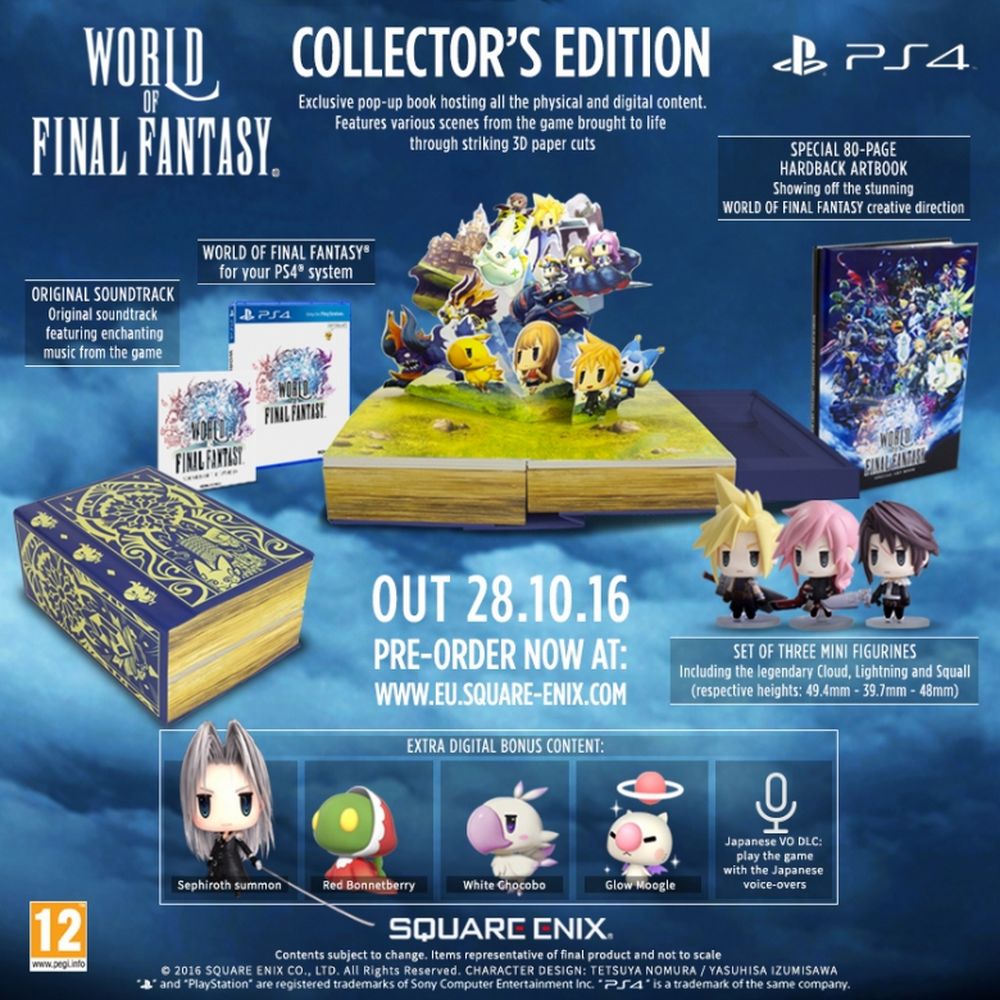world of final fantasy collector's edition