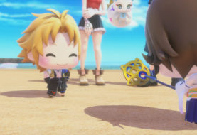 Rikku e la versione femminile di Ramuh in World of Final Fantasy