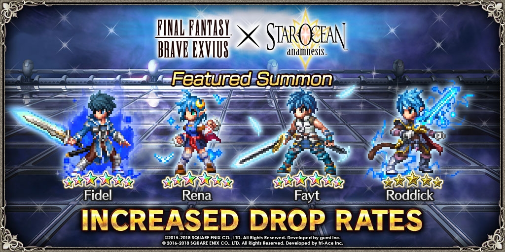 Final Fantasy Brave Exvius X Star Ocean Anamnesis Collaboration - FFonline