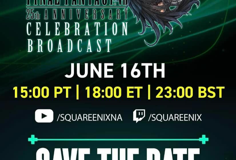 Una diretta streaming per i 25 anni di Final Fantasy VII