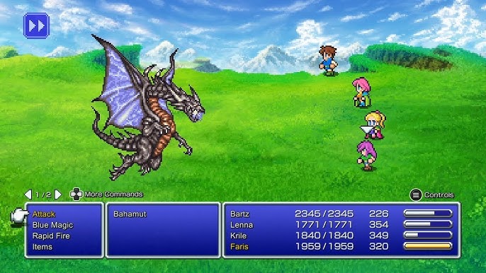 Final Fantasy V – SNES, PS1 (Anthology), GBA, iOS, Android (PC, PS4, Switch, Xbox One come Pixel Remastered)