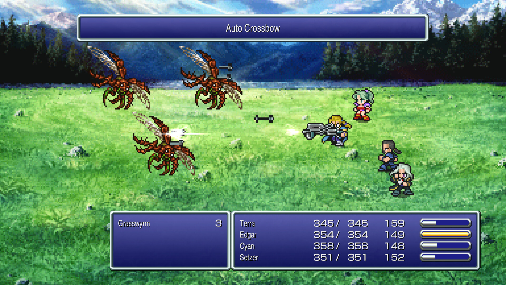 Final Fantasy VI – SNES, PS1, Game Boy Advance, iOS/Android (PC, PS4, Switch, Xbox One come Pixel Remastered)